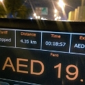 UAE DUB Dubai 2017JAN09 BurjKhalifa 041  Do you think there's a traffic problem when it takes 19 minutes to go 4.5 kilometres ( 2.7 miles ) at 7:30 PM on a 6 lane highway in either direction freeway system?? : 2016 - African Adventures, 2017, Asia, Date, Dubai, Dubai Emirate, Holiday Inn Express Jumeirah, January, Month, Places, Trips, United Arab Emirates, Western, Year